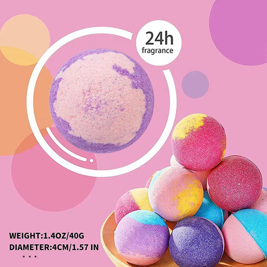 High-quality Best-selling Rose Bath Balls, 24-hour Long-lasting Fragrance, Smooth Bubbles, Deep Cleansing,
