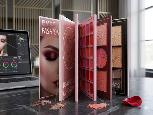 Nora flower Eyeshadow Palette, Professional Makeup Kit, Cosmetic Palette, Eye Makeup. 5in1