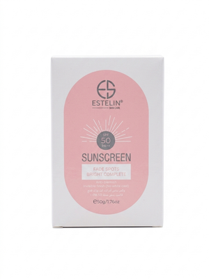 Estelin SPF 50 PA++ Sunscreen - Fade Spots, Bright Complete & No White Cast (50g)