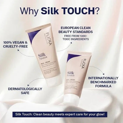 Flicka Silk Touch 3-in-1 Primer Moisturizer with SPF | Pore Blurring | Flicka Cosmetics