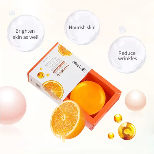 Private Label Skin Care Deeply Cleaning Vitamin C Hand Soap
Face Wash Body Moisturizing Whitening Soap 100g