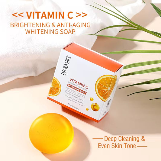 Private Label Skin Care Deeply Cleaning Vitamin C Hand Soap
Face Wash Body Moisturizing Whitening Soap 100g
