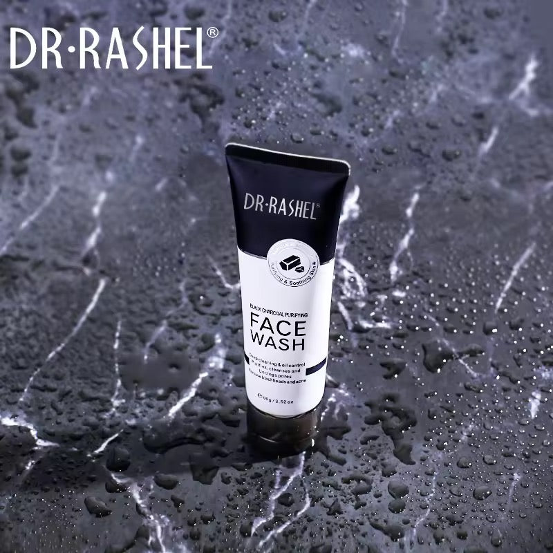 Dr Rashel Black Bamboo Charcoal Deep Cleansing Whitening Exfoliating Oil Control Purifying Face Wash 100g