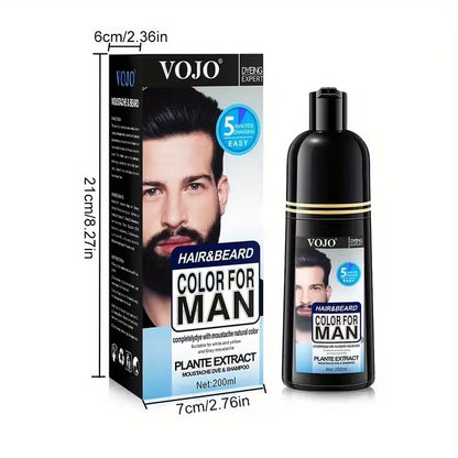 Vojo hair color shampo Dark brown,back 200ml