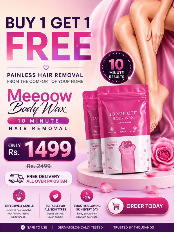 Rose Meow Body Hair Removal Wax Powder ( BUY 1 GET 1 FREE )